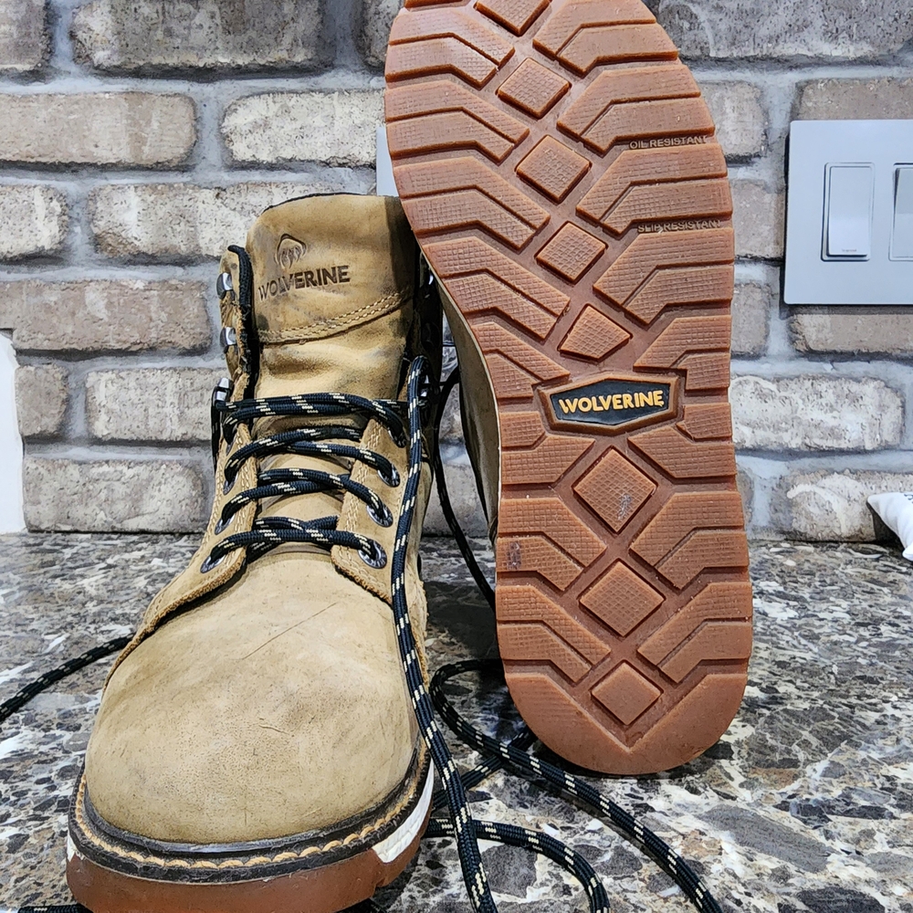Wolverine Hellcat Ultra Spring Men's Tan Leather Waterproof Plus Work Boots